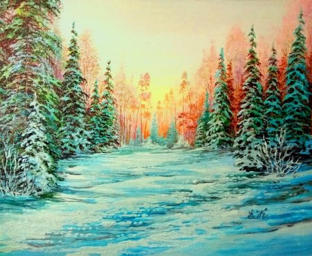 Зимний пейзаж Кораблева Елена