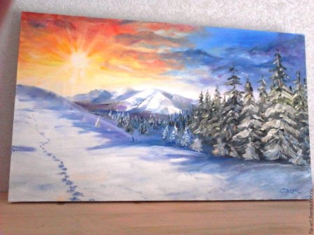 Майстренко Геннадий Снегири художник