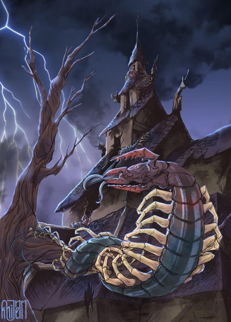 Сколопендра Ведьмак 3