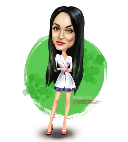 Шарж косметолог