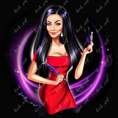 Шарж мастер маникюра