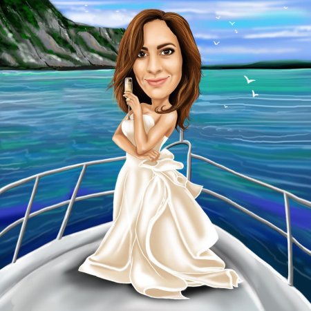 Шарж девушка