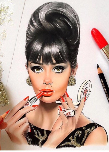 Визажист иллюстрация