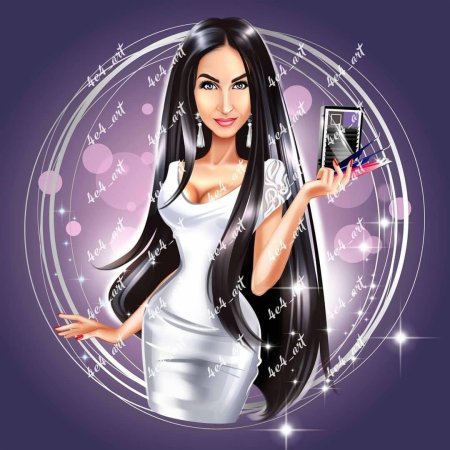 Шарж девушка