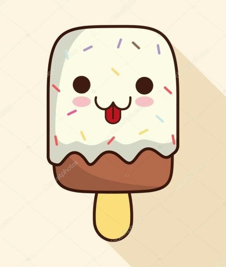 Милые картинки для срисовки легкие еда