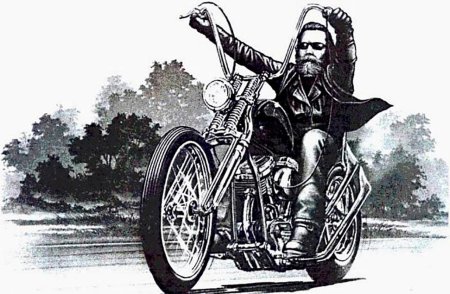 Картины про байкеров Дэвид Манн