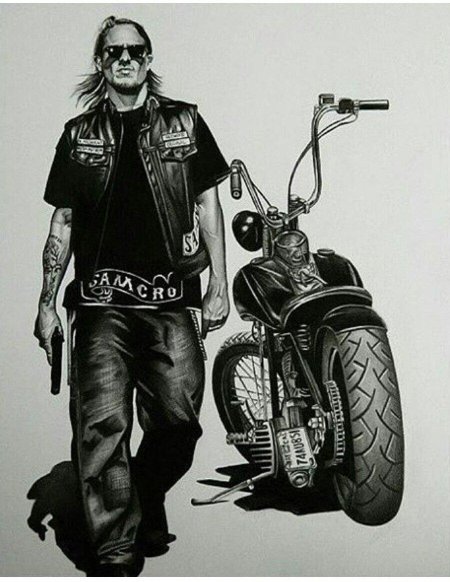 Чарли Ханнэм байкер