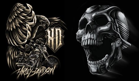 Череп Харлей Дэвидсон