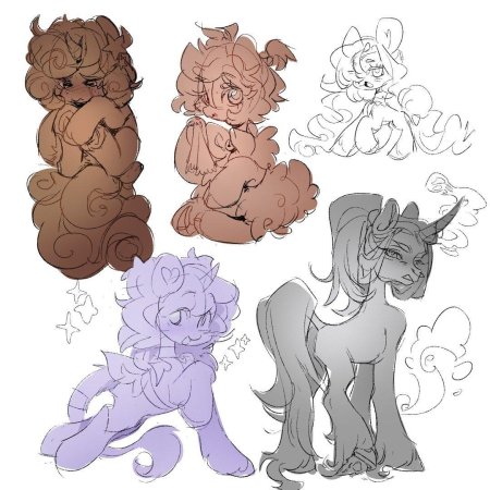 Позы пони для рисования