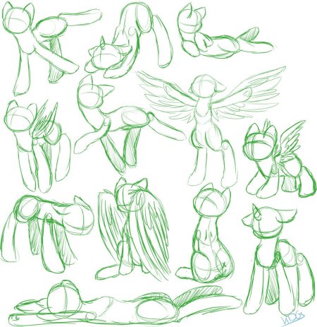 Анатомия пони референс