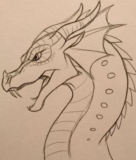 Дракон для срисовки