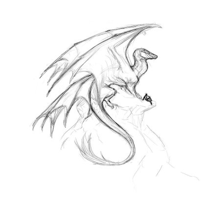 Рисунки драконов карандашом