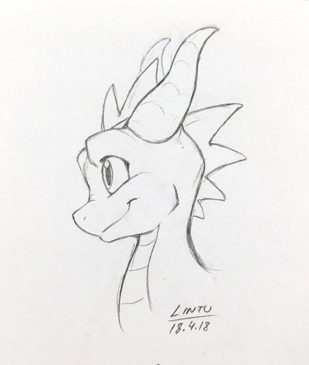 Драконы для срисовывания легкие