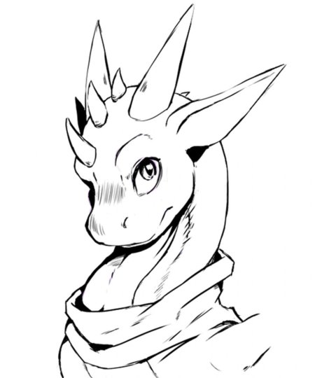 Дракон рисунок карандашом