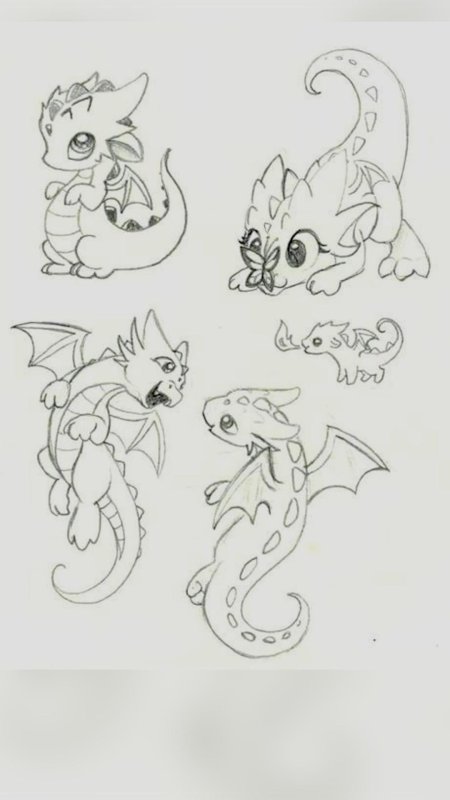 Рисунки драконов для срисовки