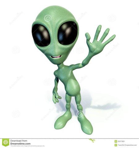 Инопланетянин приветствует