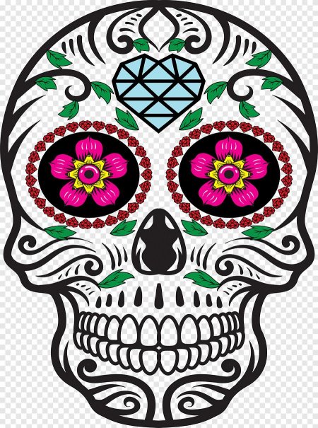 Мексиканский череп вектор