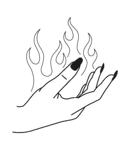 Огонь для срисовки