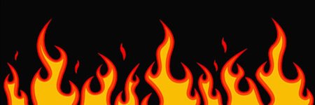 Пламя на черном фоне