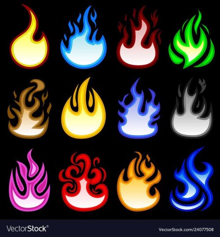 Пламя рисунок