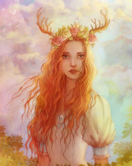 Девушка с золотыми волосами