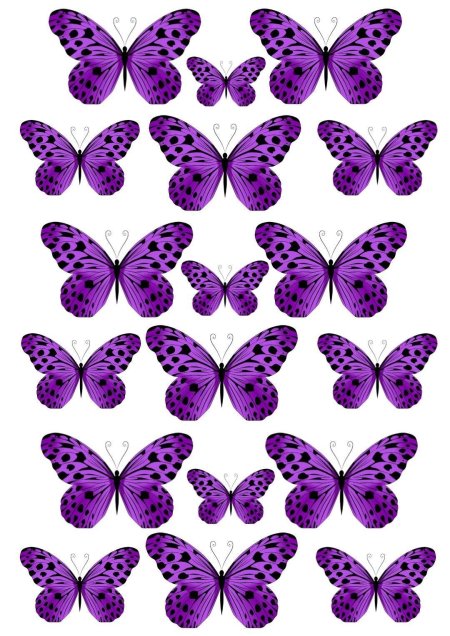 Сиреневые бабочки