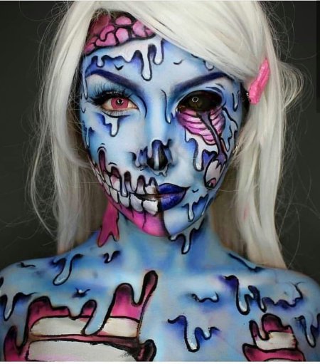 Красивый макияж на Хэллоуин