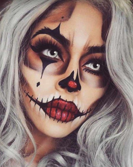Макияж на Хэллоуин для девушек