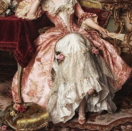 Стиль рококо в одежде 18 века