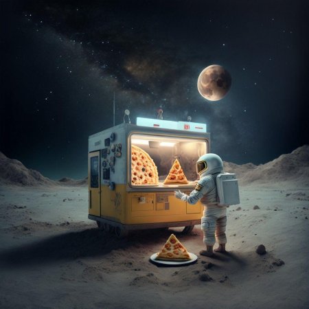 Пиццу доставили в космос
