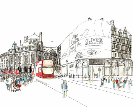 Площадь Пикадилли в Лондоне