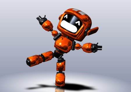 Оранжевый робот