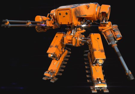 Оранжевый робот