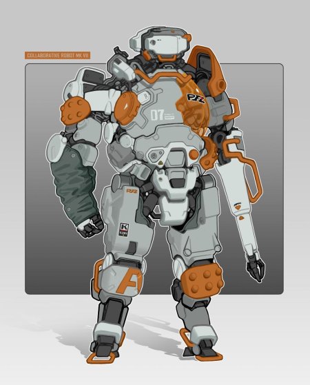 Оранжевый робот