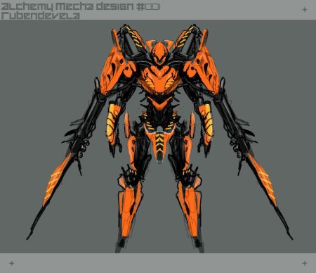 Мех робот арт