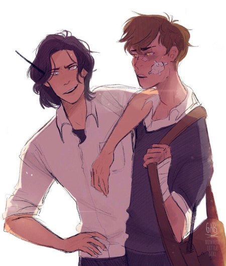 Сириус Блэк и Римус Люпин