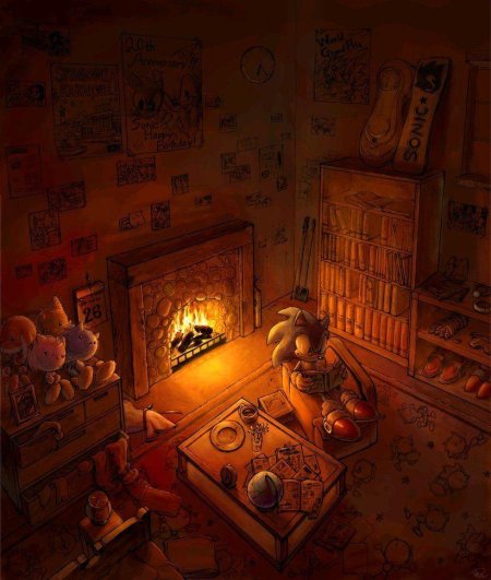 Уютная комната арт