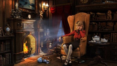 Сказочная комната с камином