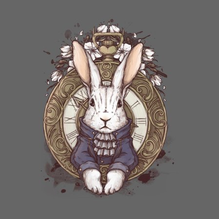 Алиса в стране чудес белый кролик арт