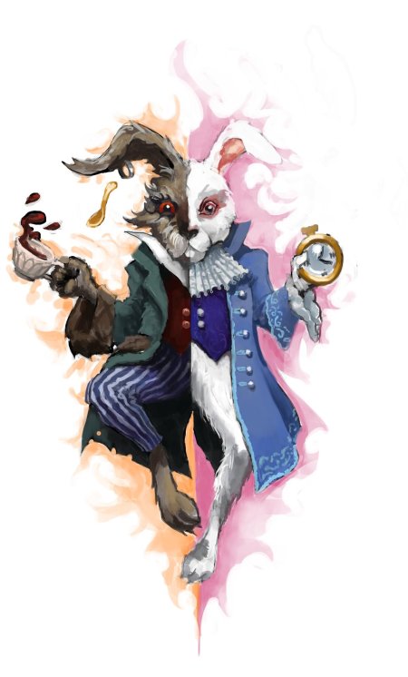 Кролик Алиса в стране чудес Мозаичное плетение