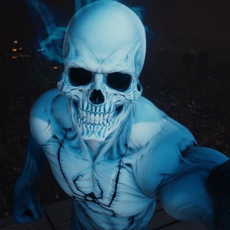 Синий череп