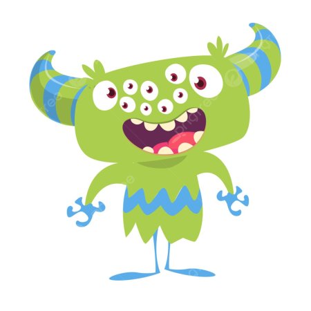 Мультяшный монстрик