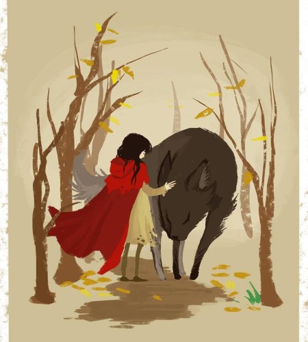 Красная шапочка и серый волк любовь