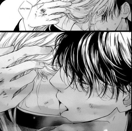 Манга поцелуй в шею