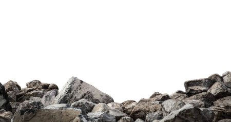 Камни на переднем плане