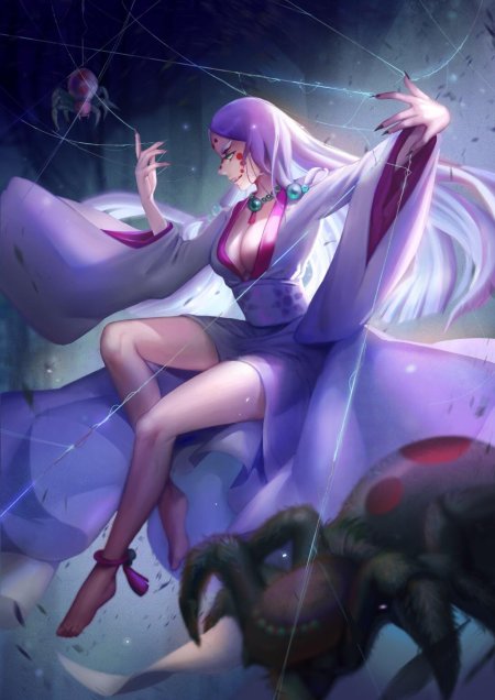 Клинок рассекающий демонов паук мать