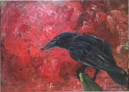 Красный ворон