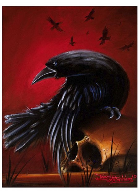 Ворон с красными глазами