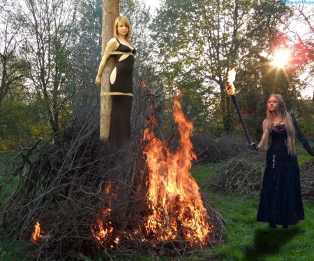 Фредерик Уайт ведьма на костре