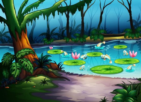 Болото мультяшное